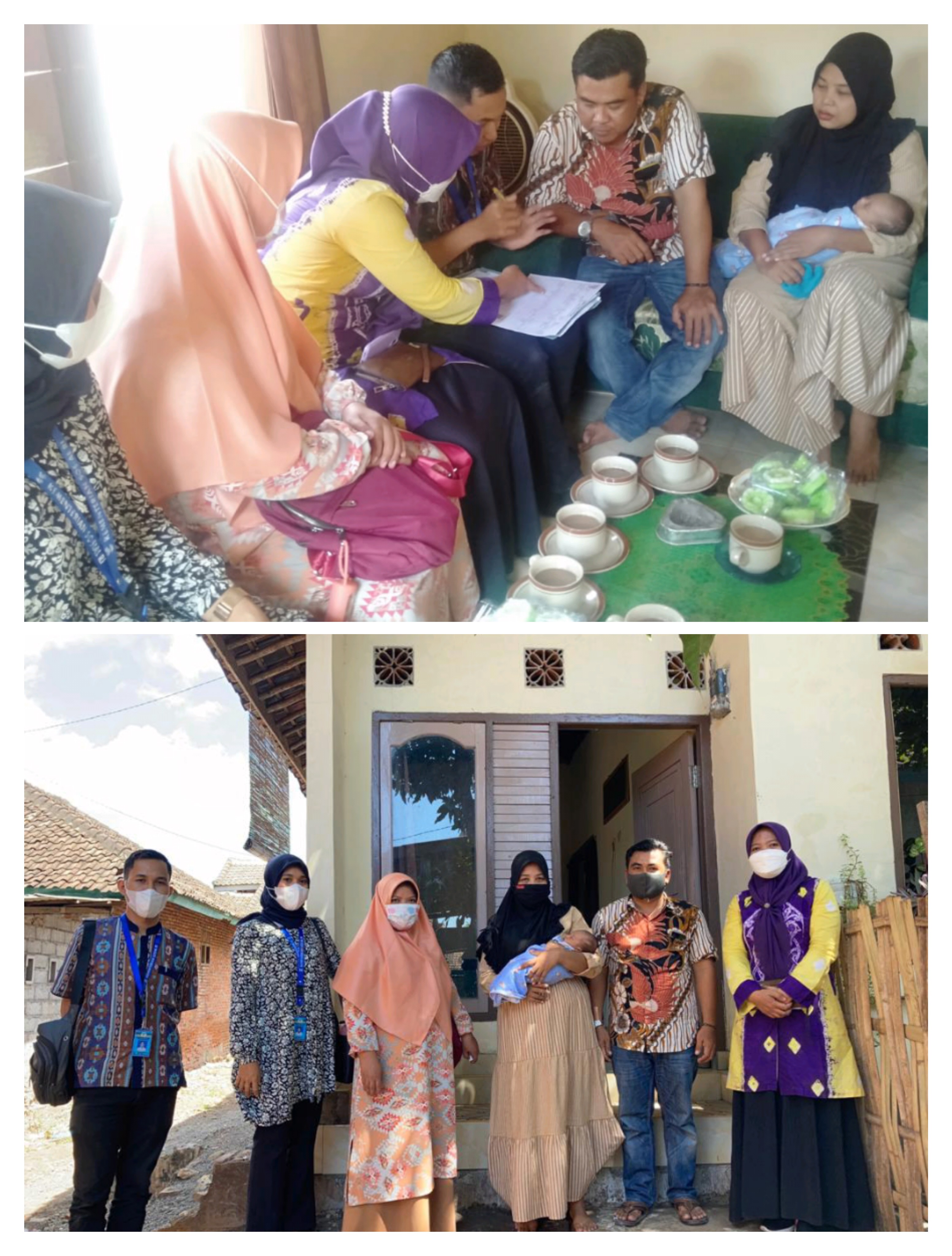 Kabid Rehsos (BQ. Lian) Bersama Kasi Anak dan LU (Nurul`in) dan Sakti Peksos Melakukan Home Visit COTA ke Dusun Poto Bako, Kec. Jerowaru Kab. Lombok Timur